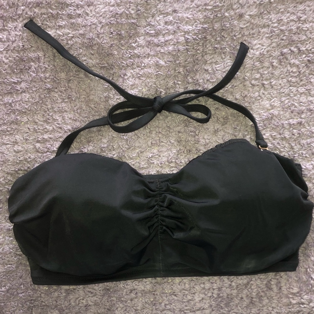 Victoria’s Secret Black Bandeau Bikini Top